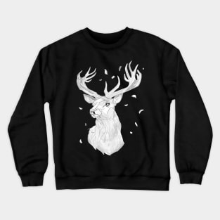 White Stag, Magical Deer Crewneck Sweatshirt